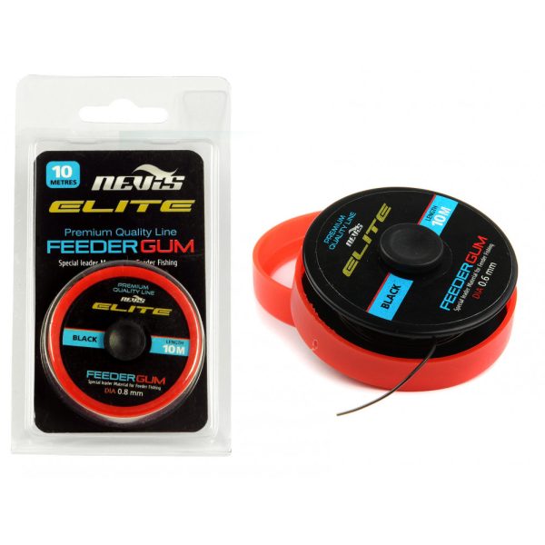 Nevis Elit Black Feeder Rubber 0,80mm 10m 7,5kg