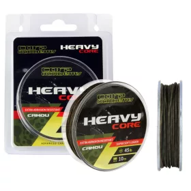   Carp Academy Heavy Core 10m 0.80mm 45lb Camo Braided leader line-Mud
