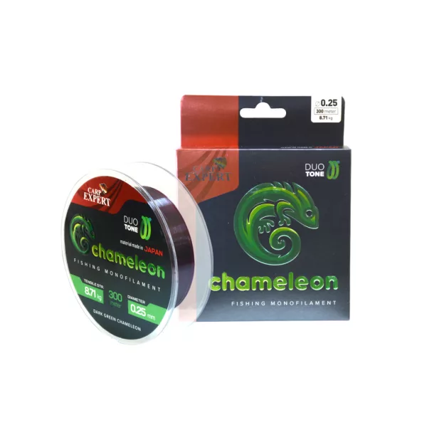 Carp Expert Chameleon Shiny Dark Green 0.30mm 300m Monofilament Mainline