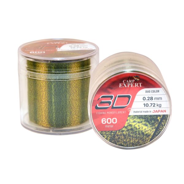 Carp Expert 3D Camouflage 0.35mm 600m Monofilament Main Line