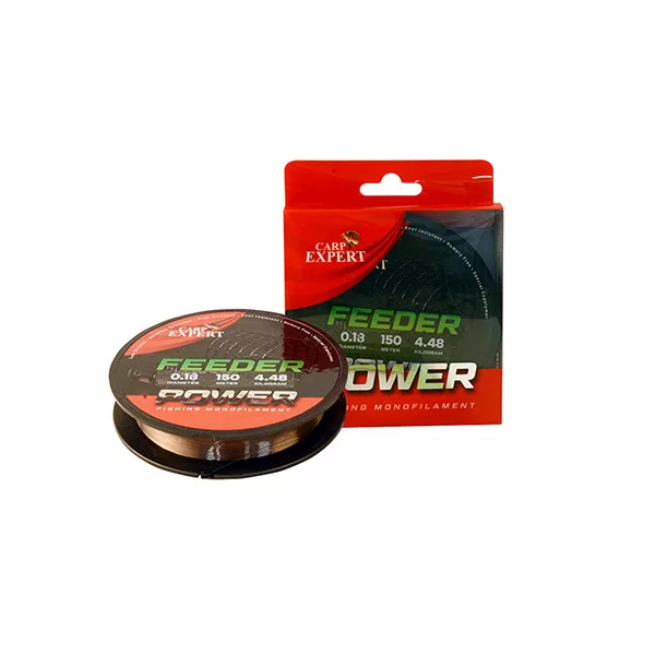Carp Expert Power Feeder Brown 150m 0.30mm Monofilament Mainline