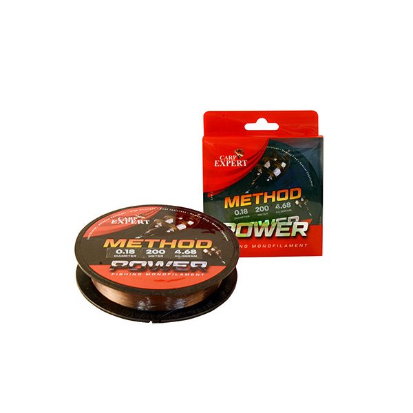 Carp Expert Power Method Feeder Brown 200m 0.20mm Monofilament Mainline