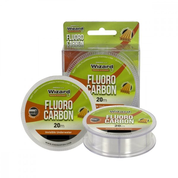 Hooklink Wizard Fluorocarbon, Transparent, 20M, 0,30Mm