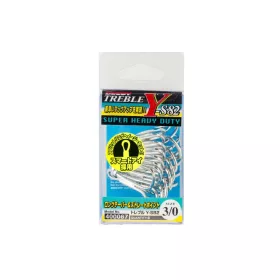   Decoy Y-S82 Super Heavy Duty #2/0 Eyed Barbed Treble Hook 10pcs