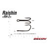 Decoy Rh-2 Raishin Snake Head Special L Eyed Barbless Double Hook 3 pcs