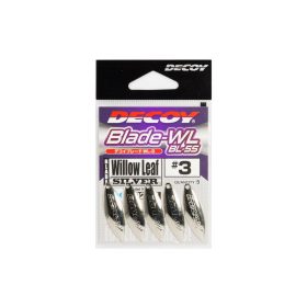 Decoy BL-5S Willow Leaf Silver 2 Spinner Blade 5pcs