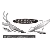 Decoy BL-6S Willow Leaf Silver 3.5 Spinner Blade with Swivel 2pcs