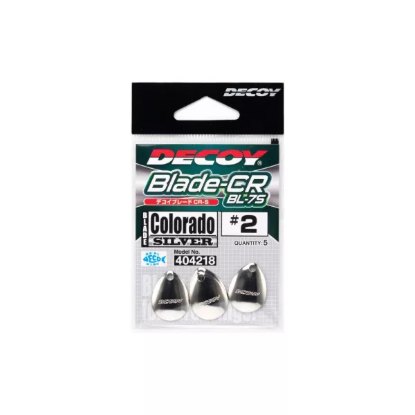 Decoy BL-7S Cr Colorado Silver 3 Spinner Blade 4pcs