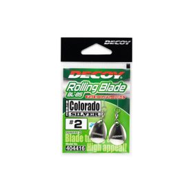 Decoy BL-8S Colorado Silver 3 Spinner Blade With Swivel 2pcs