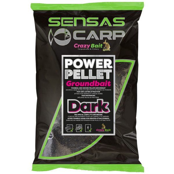 Sensas UK Power Pellet Dark Groundbait 2kg