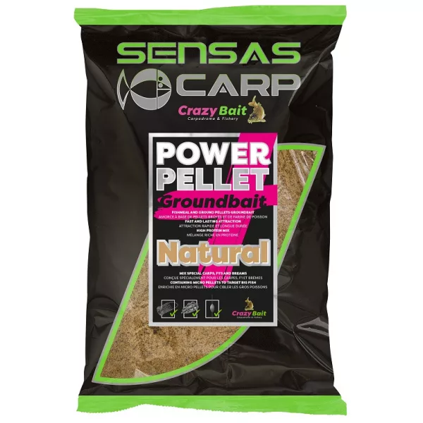 Sensas UK Power Pellet Plus Natural Groundbait 2kg