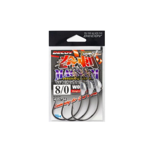 Decoy Worm 130M Makisagu Magnum #6/0 5gr Weighted Offset Hook 3pcs