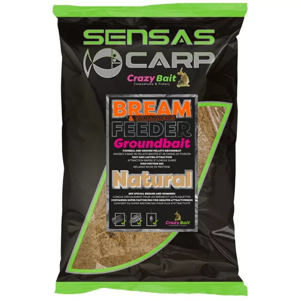 Sensas UK Bream Feeder Natural Groundbait 2kg