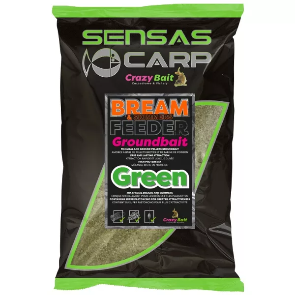 Sensas UK Bream Feeder Green Groundbait 2kg