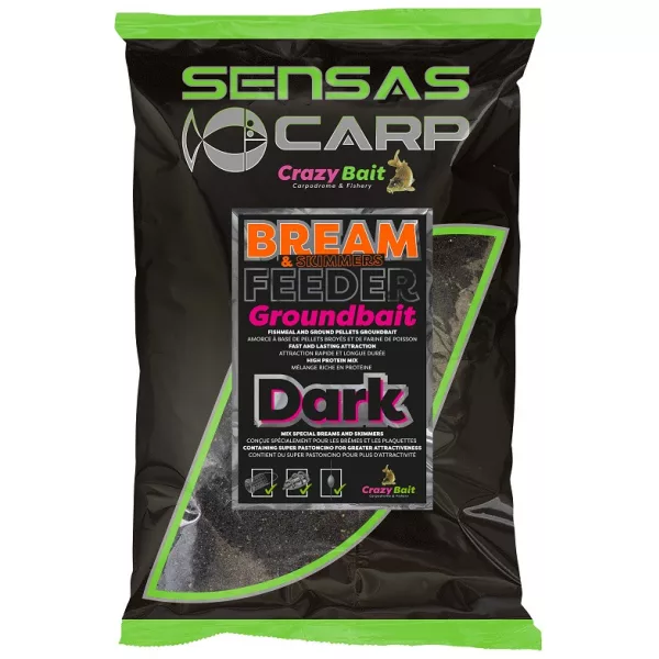 Sensas UK Bream Feeder Dark Groundbait 2kg