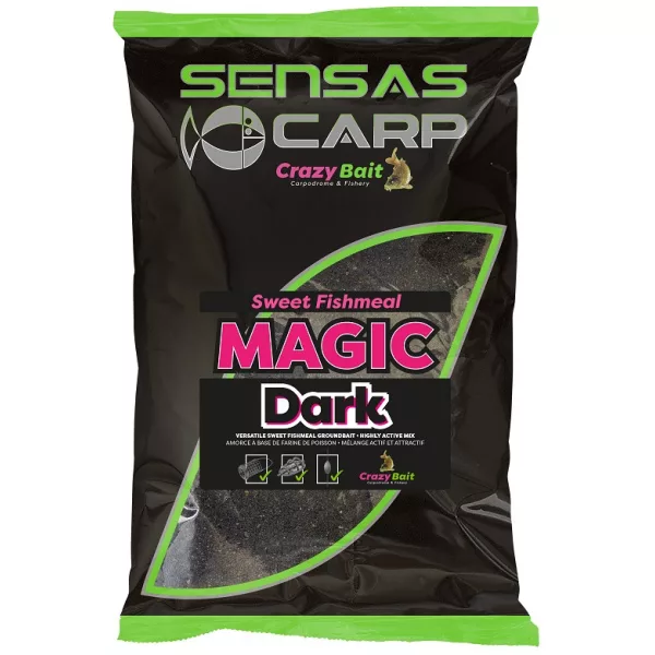 Sensas UK Sweet Fishmeal Magic Dark Groundbait 2kg