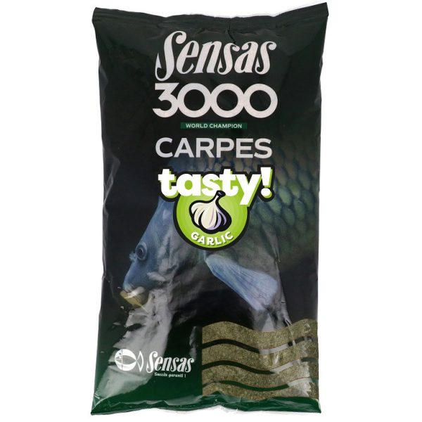 Sensas 3000 Carp Tasty Garlic Groundbait 1kg