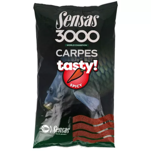 Sensas 3000 Carp Tasty Spicy Groundbait 1kg