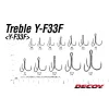 Decoy Y-F33F Extra Fine Wire #8 Eyed Barbed Treble Hook 8pcs