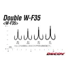 Decoy W-F35 #2 Eyed Barbed Double Hook 4pcs