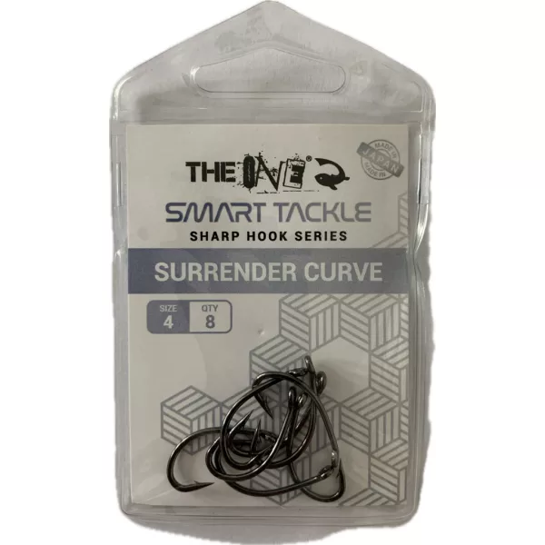 The One Surrender Curve Black Nickel Hook #4 8 pcs/pack