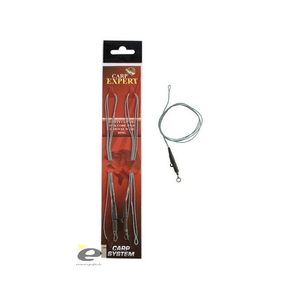 Safety Clip Rig/Sink Core & Swivel With Ring