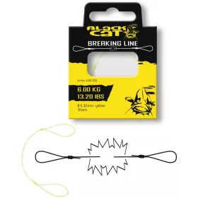   Black Cat Breaking Line Yellow 7,10Kg,15,70Lbs O0,35Mm 10Pieces