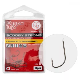   BENZAR SCOOBY STRONG HOOK 12 10PCS/PACK - Bream hook - Barbed hook, Spade end hook
