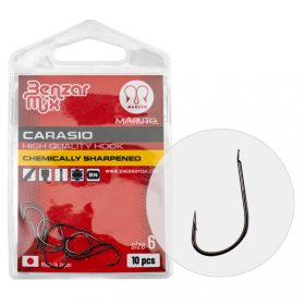   BENZAR CARASIO HOOK 10 10PCS/PACK - Bream hook - Barbed hook, Spade end hook