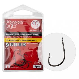   BENZÁR FEEDER UNIVERSAL HOOK 8 8PCS/PACK - Feeder hook - Barbed hook, Spaded hook