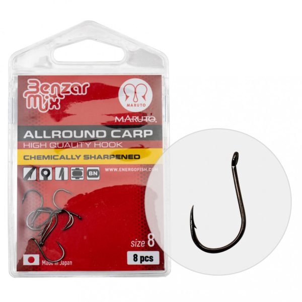 Benzar Allround Carp Hook 8 8Pcs/Pack