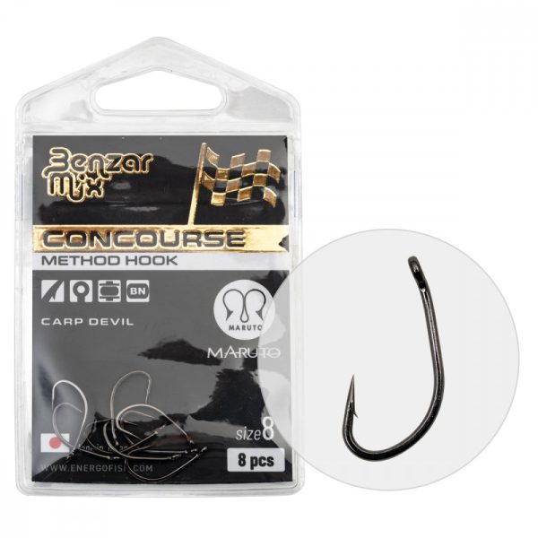 Benzar Concourse Method Carp Devil Hook 8 8Pcs/Pack