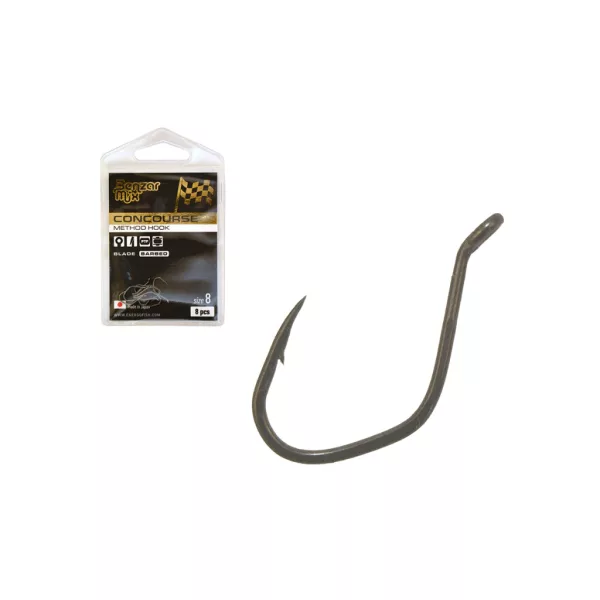 Benzár Mix Concourse Blade 10 Eyed, Barbed Hook 8pcs