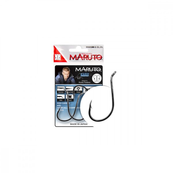 Hook Koos Maruto Ms4310, Black Nickel, (4 Pcs/ Pack), Size 6/0