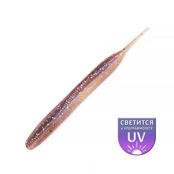 DS Sexy Worm 10,16cm Natural 6pcs/pack plastic bait