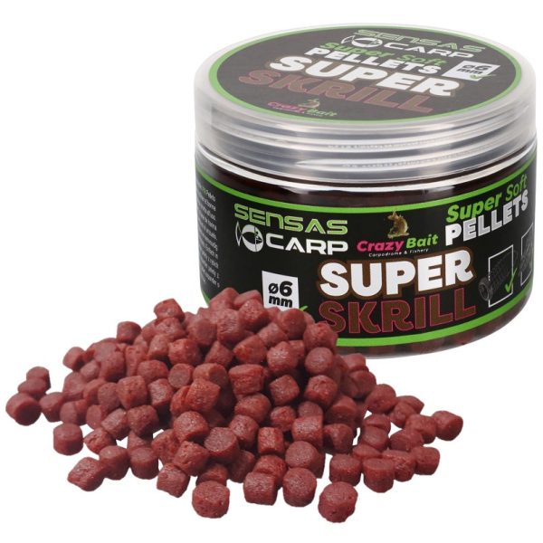 Sensas Super Soft Super Krill 6mm Horog pellet 60gr