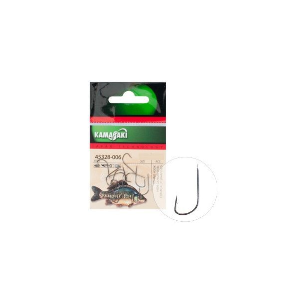 Hook Kamasaki Sode, Black Nickel, (14 Pcs/Pack), Size 16