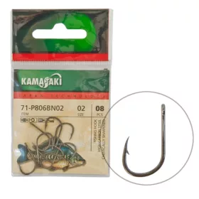 Kamasaki Carbon Hook P806Bn Nr 01 Packaged (8Pcs)