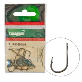 Kamasaki Carbon Hook P806Bn Nr 10 Packaged (12Pcs)
