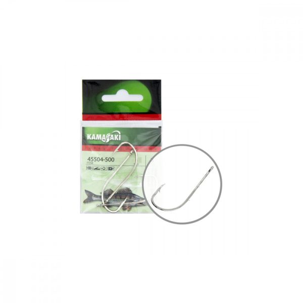Hook Kamasaki Baitholder, Nickel, (8 Pcs/Pack), Size 1
