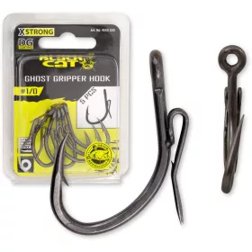 Black Cat Gripper Ghost Hook Dg Dg Coating #3/0 5Pcs/Pack