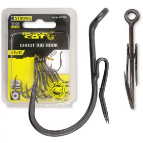 Black Cat Ghost Rig Hook Dg Dg Coating #6/0 5Pcs/Pack