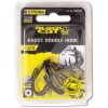 Black Cat Ghost Double Hook Dg Dg Coating #4/0 5Pcs/ Pack