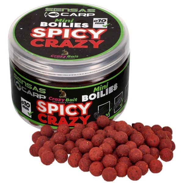 Sensas Mini Boilies Crazy Spicy 10mm Bait Boilies 80gr