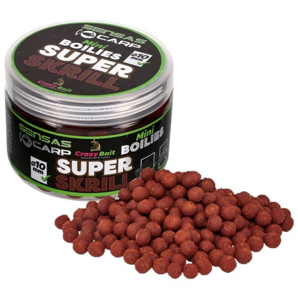 Sensas Mini Boilies Crazy Super Krill 10mm Baiting Boilies 80gr