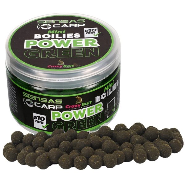 Sensas Mini Boilies Crazy Green 10mm Lure Bojli 80gr