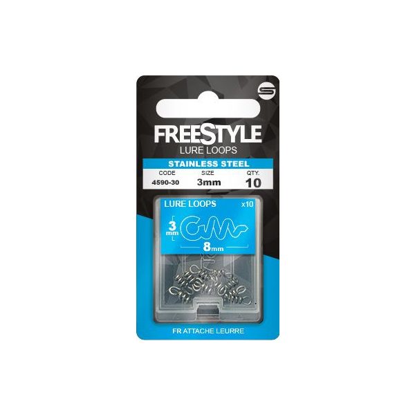 Spro Freestyle Reload Stainless Lure Loop 5mm rubber fish spikes