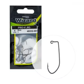 Wizard Pro-V Jig Eyed Barbed 1 Spinning-offset Hook