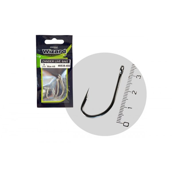 Hook Wizard Zander Live Bait Pro 4/0 3Pcs/Bag