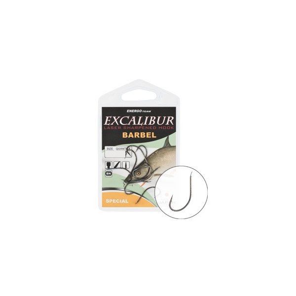 Hook Excalibur Barbel Special, Black Nickel, (10 Pcs/Pack), Size 6